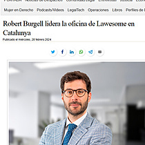 Robert Burgell lidera la oficina de Lawesome en Catalunya